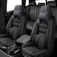 thumbnail image 1 of Full Set Seat Covers for Jeep 98% Car Models Waterproof Faux Leather Car Seat Protectors Comfortable and Breathable Car Interior Seat Cushions（Luxury,Classic Black）, 1 of 6