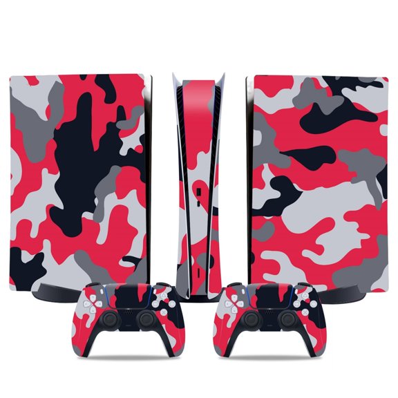 Full Set Skin Compatible with P-s5 Console Controller, Vinyl Decal Sticker for P-s5 Console Disc/Digital Edition Accessories