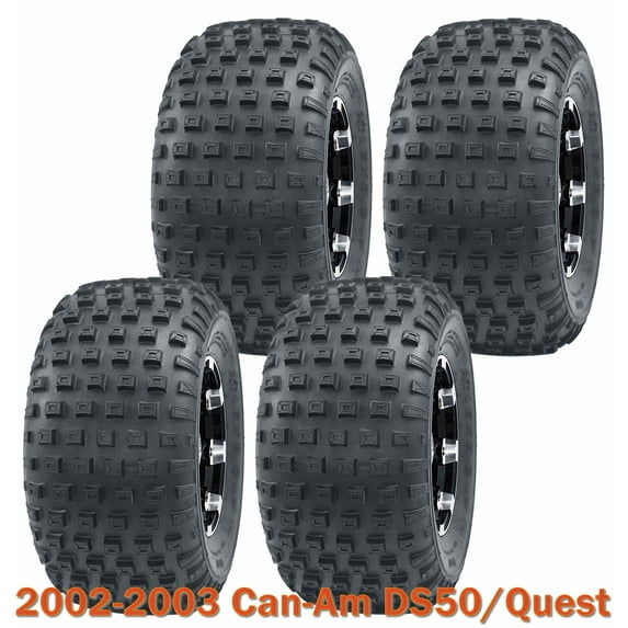 Full Set Sport ATV tires 16x8-7 for 2002-2003 Can-Am DS50/Quest