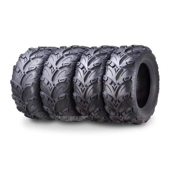 Full Set WANDA ATV UTV Tires 26x8-14 & 26x10-14 Mud Sling for 09-15 Polaris Sportsman 550 850