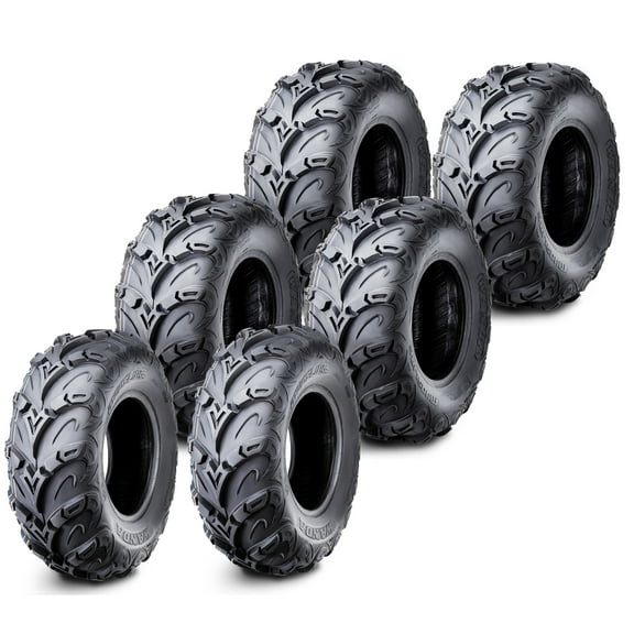 Full Set WANDA ATV UTV Tires 26x8-14 & 26x10-14 Mud Sling for 17 Polaris Sportsman BIG BOSS 6X6 570