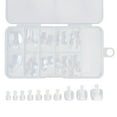 thumbnail image 1 of Full Set of 10 Toe Nails French Style for Easy Application - 100 False Covers for Every Occasion, 1 of 5