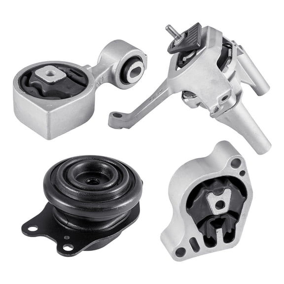 Full Set of 4 Engine and Transmission Mounts - Compatible for 2007-2017 Nissan Altima with 2.5L L4 Engine - Secure Support, Easy Installation