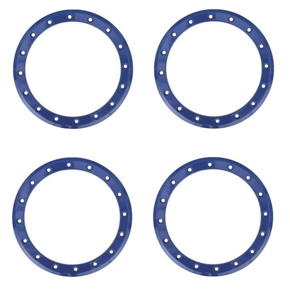 Full Set of System 3 SB-4 14" Beadlock Rings Blue (4)