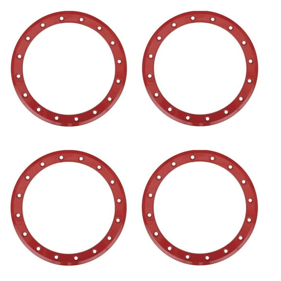 Full Set of System 3 SB-4 14" Beadlock Rings Red (4)