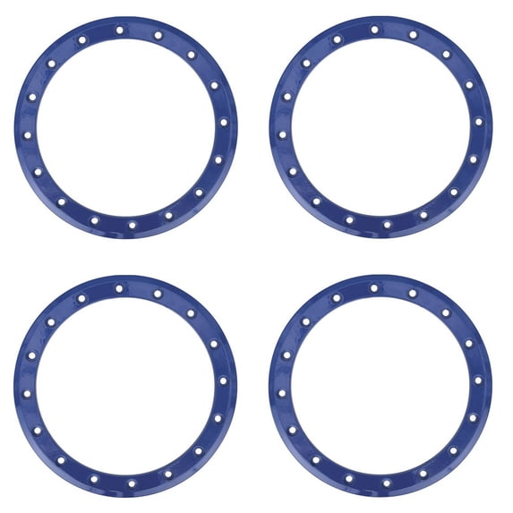 Full Set of System 3 SB-4 15" Beadlock Rings Blue (4)