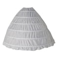 thumbnail image 1 of Full Shape 6 Hoop Skirt Ball Gown Petticoat Underskirt Slip For Wedding Dress, 1 of 4