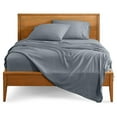 thumbnail image 1 of Full Sheet Set - 1800 Ultra-Soft Microfiber Full Bed Sheets - Double Brushed - Deep Pockets - Easy Fit - 4 Piece Set - Bed Sheets (Full, Steel Blue), 1 of 9