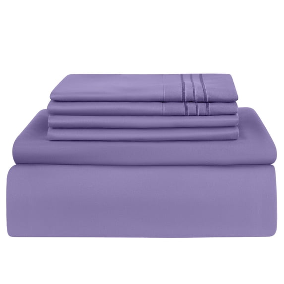 Full Sheet Set, Bedding Sheets & Pillowcases, Extra Soft Bed Sheets, Deep Pocket up to 16 inch Mattress, 6 Piece