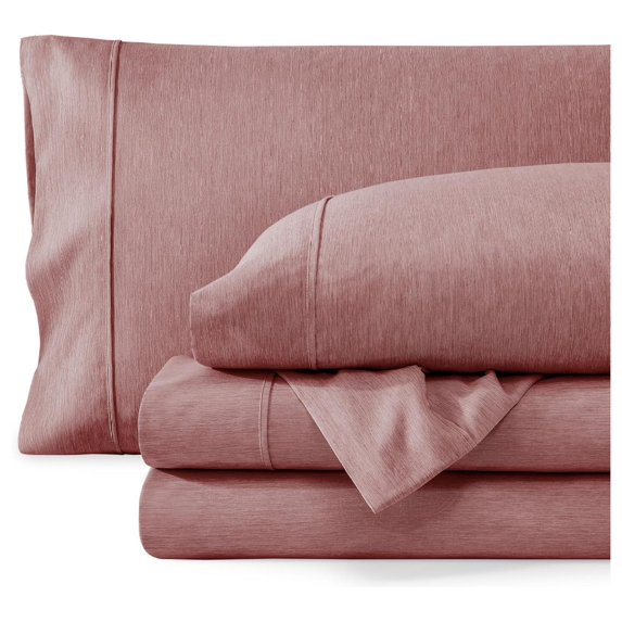 Full Sheet Set - Luxury 1800 Ultra-Soft Microfiber Full Bed Sheets - Double Brushed - Deep Pockets - Easy Fit - 4 Piece Set - Bedding Sheets & Pillowcases (Full, Heathered Rosewood)