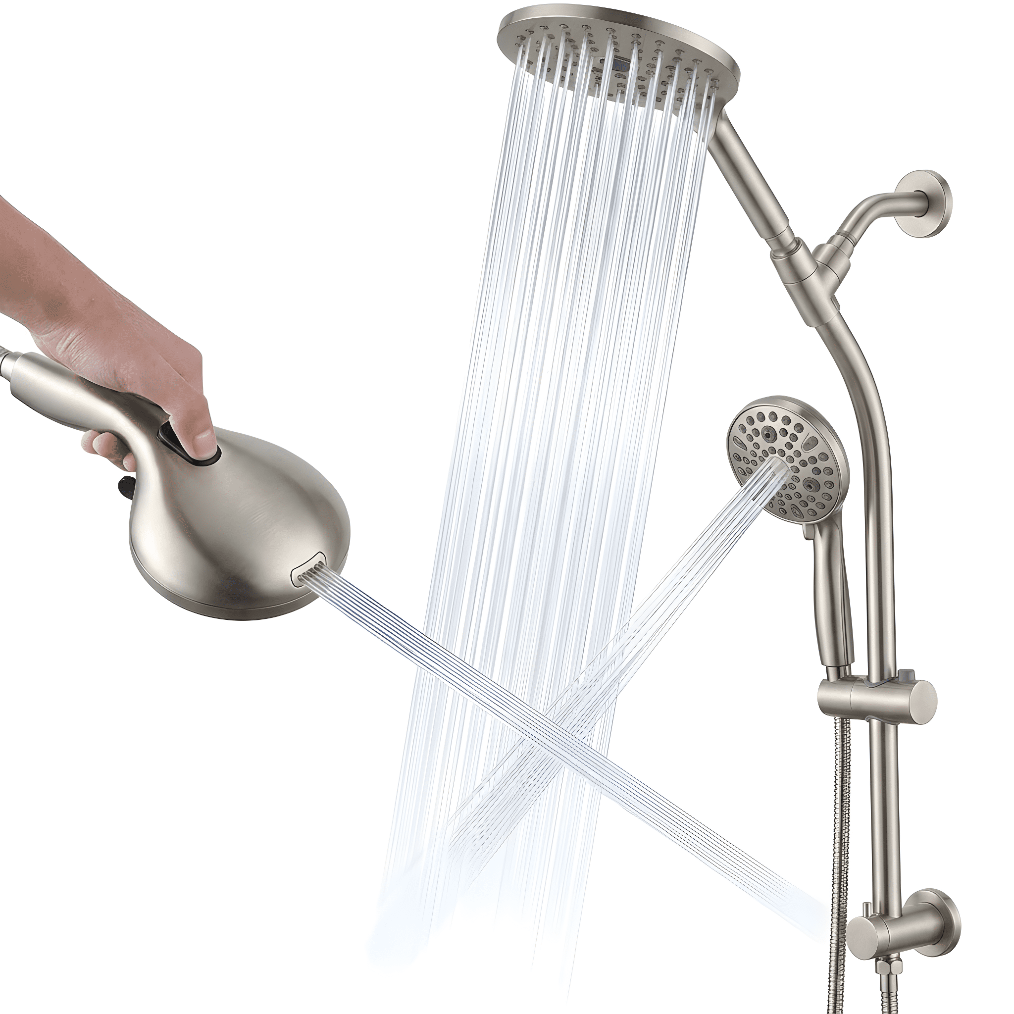 Full Shower System with Handheld Showerhead