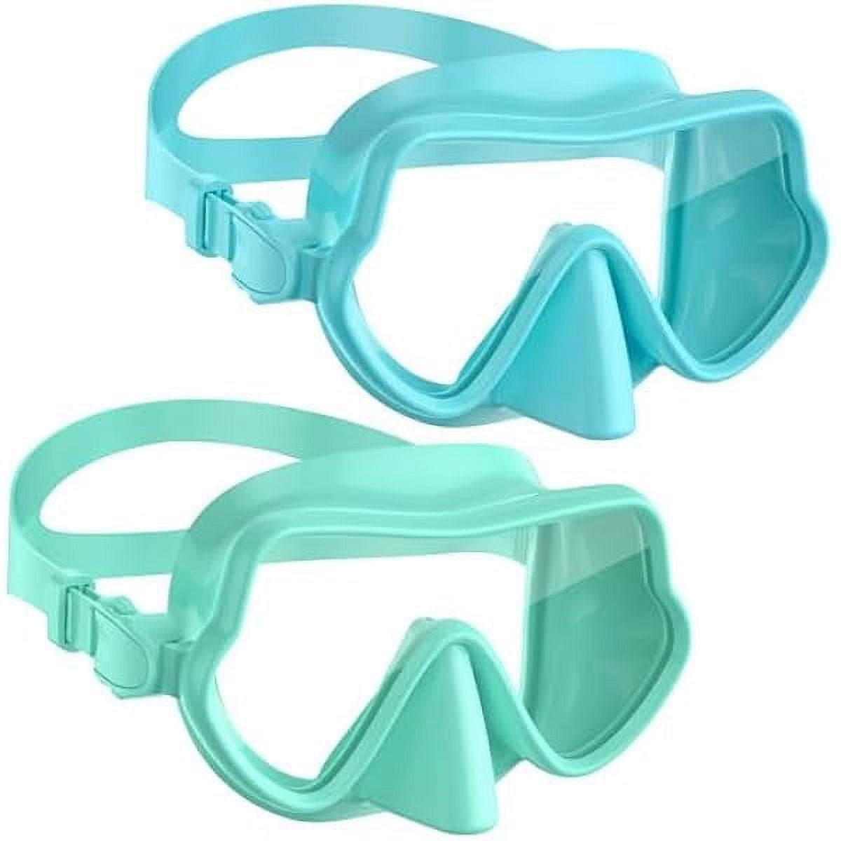 Supertrip Kids Swimming Goggles With Nose Cover | HD Tempered Glass Lens For Ages 6-14 | Soft Silicone, Adjustable Strap