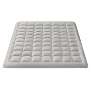 Full Size- 1 Piece 800 GSM Down Alternative 3 Inch Thick Upto 15" Deep Pocket Fitted Mattress-Topper Protector for Extra Soft Comfortable Sleep for All Season- Full(54X75 Inche), Light Grey