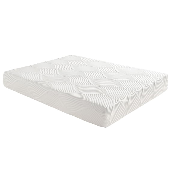 Full Size 10-inch White - Triple Layer Gel Foam for Custom Fit - Bedroom Sleep Zone - Easy Assembly Mattress
