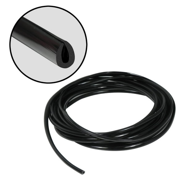 Full Size 20 Feet Black U Shape Truck Door Edge Guard Trim