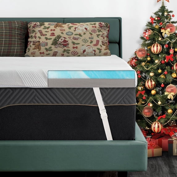 Full Size 3 Inch Extra Firm Mattress, Memory Foam Mattress, Cooling Gel Bamboo Charcoal Mattress For Back Pain Relief, With Removable Cover, Ergonomic 80"x 38"
