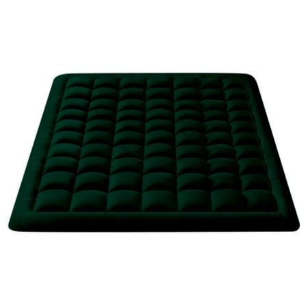 Full Size- 3 Piece 800 GSM Down Alternative 3 Inch Thick Upto 15" Deep Pocket Fitted Mattress-Topper Protector for Extra Soft Comfortable Sleep for All Season- Full(54X75 Inche), Teal Green