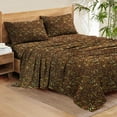 thumbnail image 1 of Full Size 6-Piece Sheet Set, 500 Thread Count 100% Egyptian Cotton, Breathable & Cooling Sheets, 13-15 Inch Deep Pocket, Full Size (Leopard Print), 1 of 5