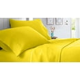 thumbnail image 1 of Full Size 600 TC Sheet Set Solid - 4 Piece -Hotel Quality Super Soft Bed Sheets- 21" Deep Pockets Easy Fit - Breathable & Cooling Sheets ( Yellow ), 1 of 6