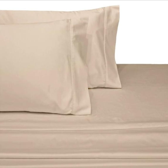 Full Size 600 Thread Count 100% Cotton Sheet Sets Solid (Linen)