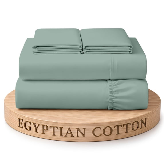 Dee's Collection 800 TC 4 Piece Sheet Set 15 Inch Deep pocket 100% Egyptian Cotton Twin-XL Size, Aqua Green Color