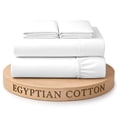 thumbnail image 1 of Dee's Collection 800 TC 4 Piece Sheet Set 15 Inch Deep pocket 100% Egyptian Cotton Full-XL Size, White Color, 1 of 6