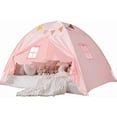 thumbnail image 1 of Full Size Bed Canopy for Kids：Girls Bed Tent Dream Privacy Sleeping Tents Indoor - Toddler Under Bunk Pink Tent - Girls & Boys Bedroom Privacy Space Sleeping Tents Gifts (Large Pink), 1 of 12