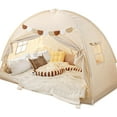 thumbnail image 1 of Bed Canopy Bunk Bed Tents Dream Tent on Bed Privacy Space Blackout Sleeping Tents Indoor Floor Portable Drafty Playhouse for Birthday House Gift, 1 of 11