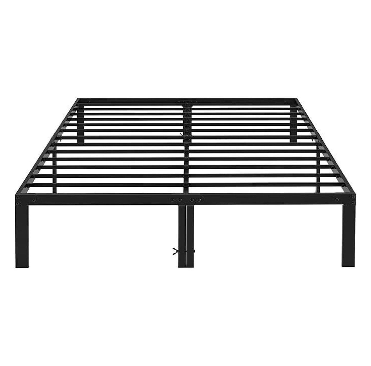 Full Size Platform Bed Frame With Storage Space Underneath - 74.2"x52.1"x14.2", No Box Spring Needed