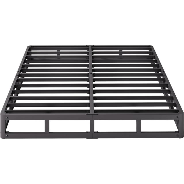 Full Size Bed Frame, 5 Inch Low Profile Metal Box Spring with Fabric