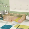 thumbnail image 2 of MERITLINE Montessori Floor Bed For Kids, Queen Size Wood 2 of 14