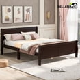 thumbnail image 1 of Full Size Bed Frame with Headboard and Footboard, Kids Platform Bed Frame Full Size, Modern Platform Bed Frame for Kids, Girls, Boys(Espresso), 1 of 10