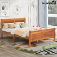 thumbnail image 1 of Full Size Bed Frame with Headboard and Footboard, Kids Platform Bed Frame Full Size, Modern Platform Bed Frame for Kids, Girls, Boys(Oak), 1 of 9