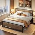 Full Size Bed Frame with Headboard and Footboard, Under Bed Storage
