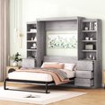 thumbnail image 1 of Full Size Bed In Gray With Abundant Storage Options - Robust & Quality Construction Build Functional Spaces And Drawers Reliable, 1 of 7