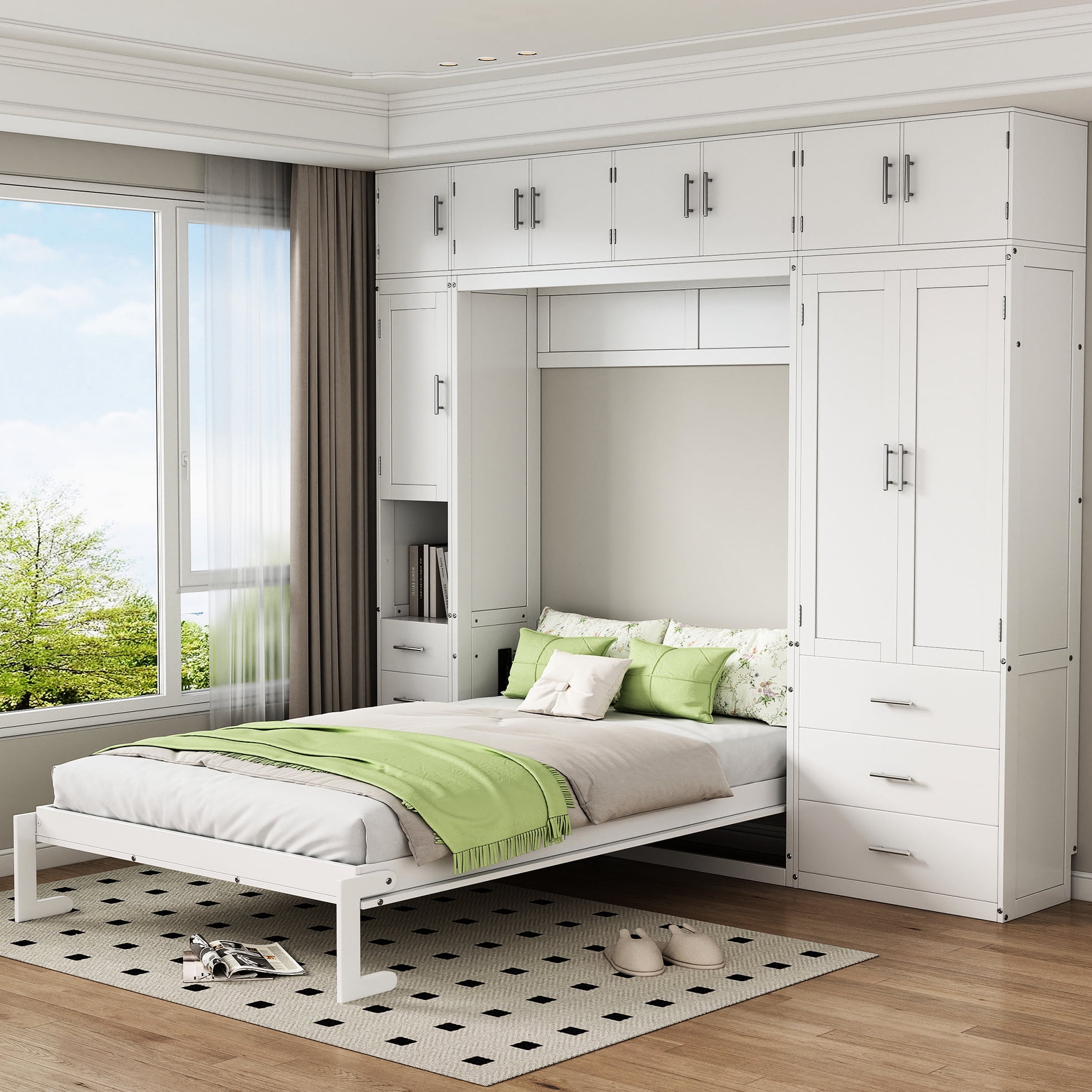 Full-Size-Bed-With-Drawers-White-Space-M