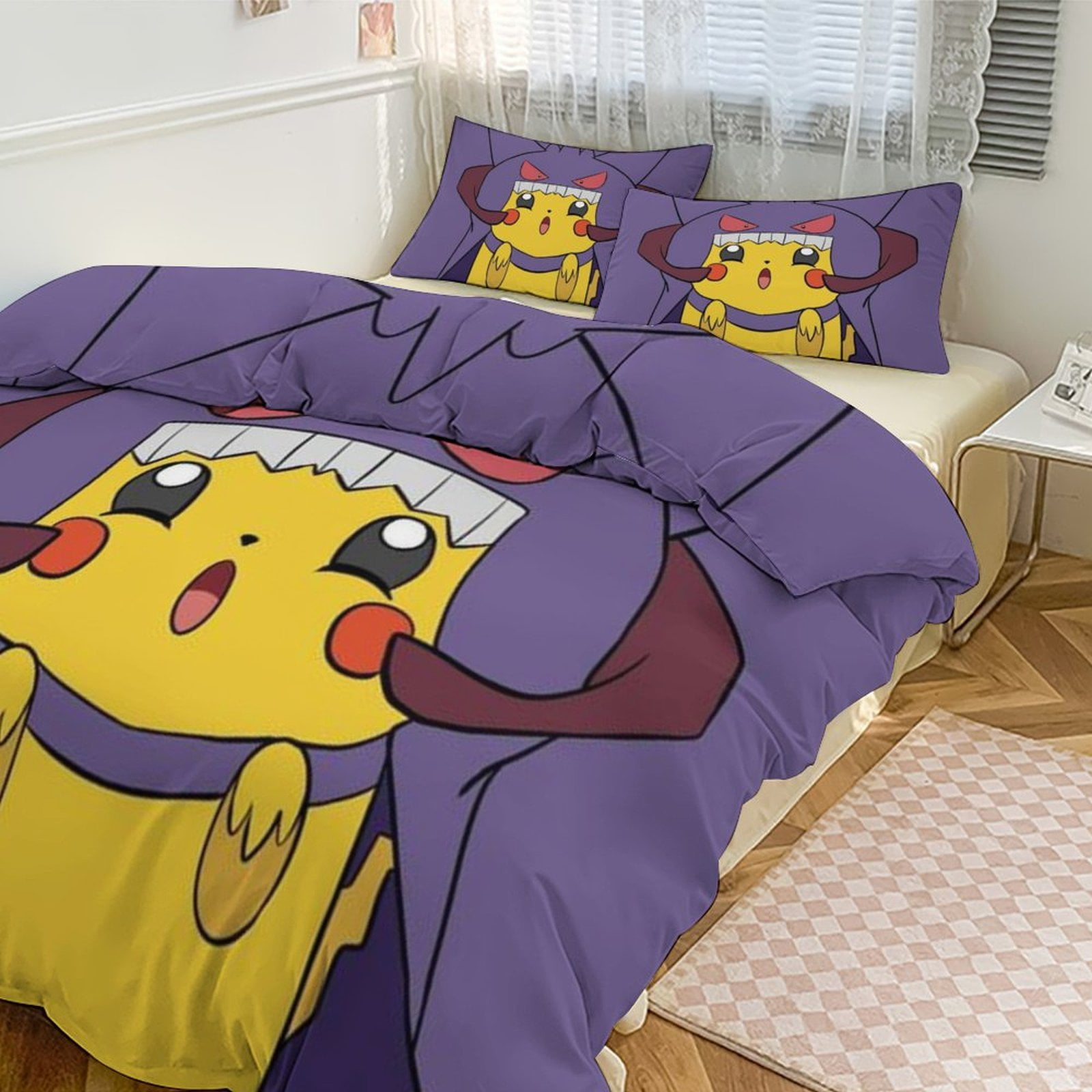 Full Size Bedding Sets Pikachu Bedding Set for Kids Pikachu Merch Anime ...