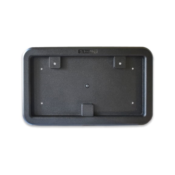 Full Size Black Plastic License Plate Frame for Truck Cargo Trailer RV
