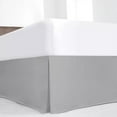 thumbnail image 1 of Full Size Box Pleated Bedskirt - 100% Microfiber - 14" Deep Pocket - Hotel Quality Bedskirt - Light Gray., 1 of 4