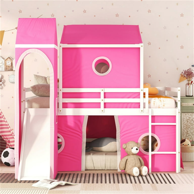 Tent bunk clearance bed with slide