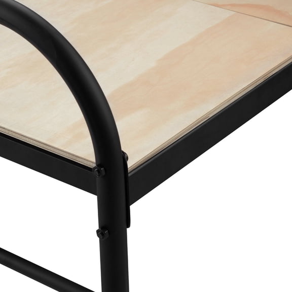 Full Size Bunkie Board-Foldable 0.4 Inch Wooden Mattress Support Slats,8 Piece Set,Ready to Use Bed Foundation for Full Size Beds in Burlywood