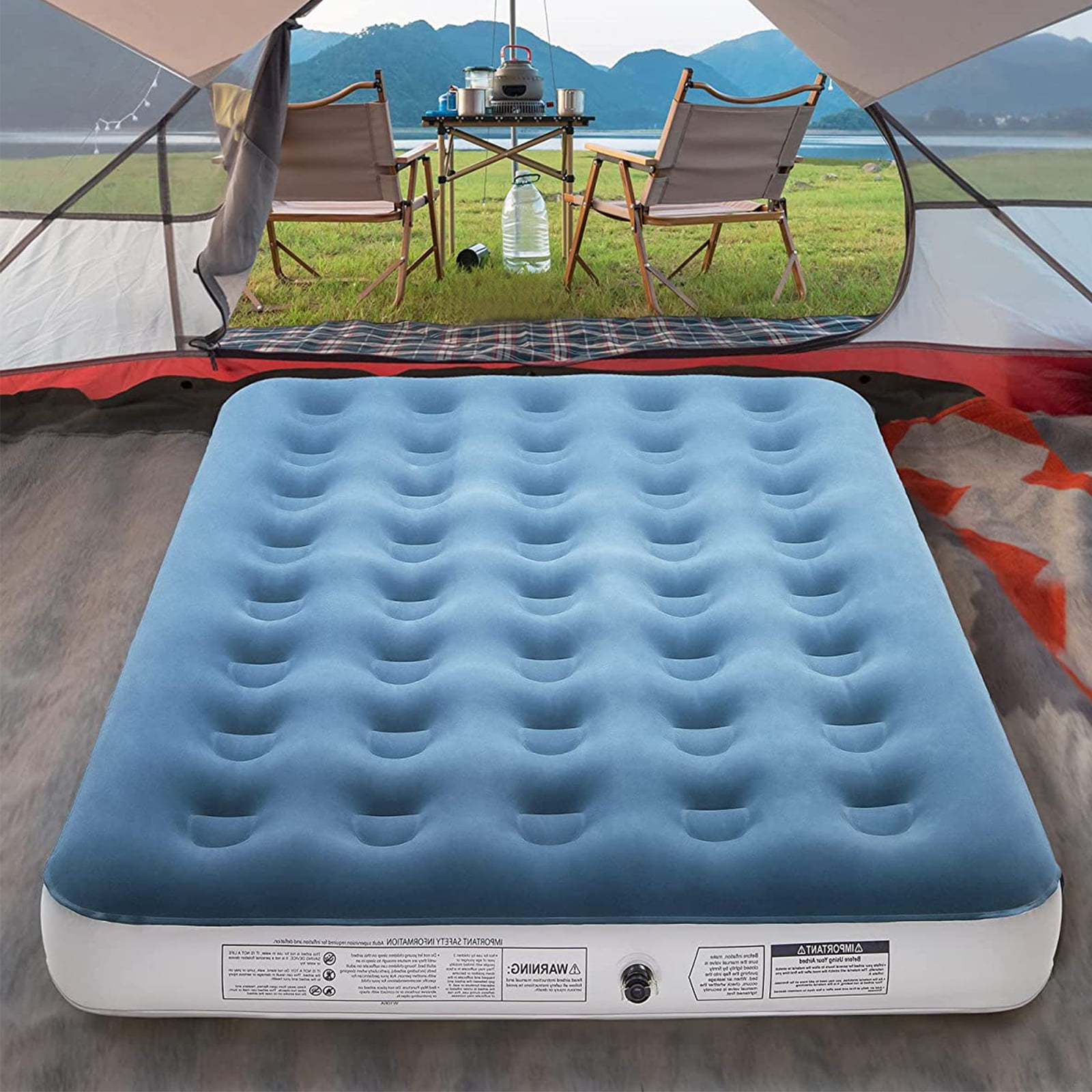 Full Size Camping Air Mattress Bed Rechargeable Handheld Electric