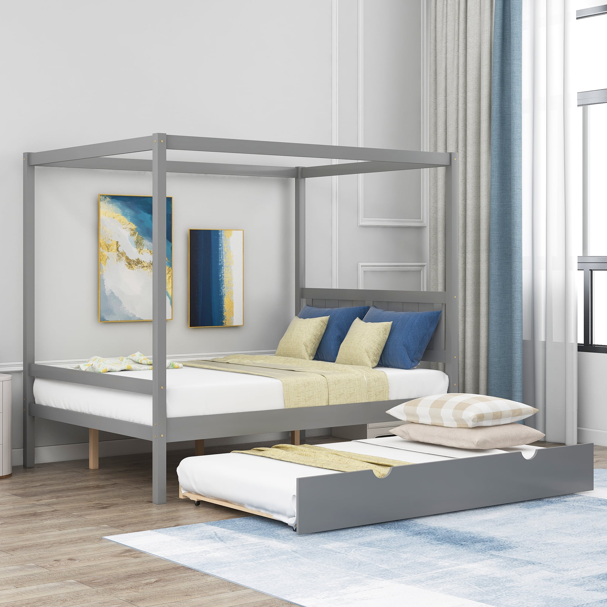 Canopy Bed With Trundle