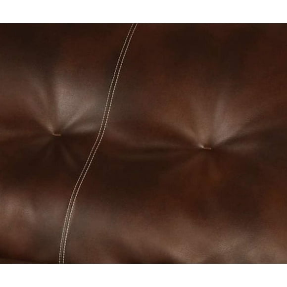 Full Size Chestnut Futon Cover Only Bonded Leather Premium Collection Fits 6-8 inch Futons Mattress (Cappuccino)