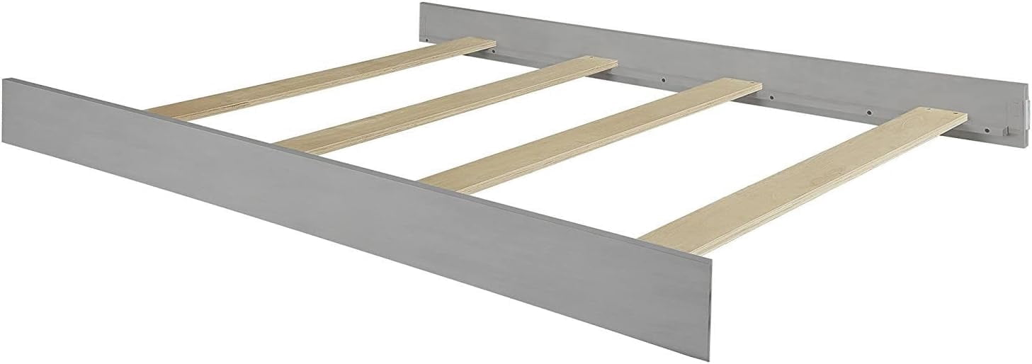 Full-Size Conversion Kit Bed Rails Compatible with Oxford Baby, Soho Baby, Ozlo Baby & Avalon Baby Cribs (Rustic Gray, Option 2)