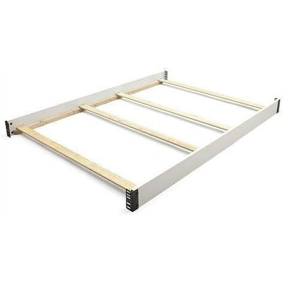 Full-Size Conversion Kit Bed Rails for Serta Aberdeen, Adelaide, Ashland, Banbury, Barrett, Bethpage, Fairmont, Fall River, Fernwood & Mid-Century Modern Lifestyle 4-in-1 Cribs (Bianca White)