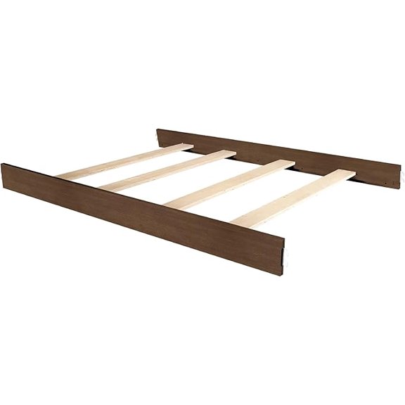 Full-Size Conversion Kit Bed Rails for Evolur Cribs (Distressed Timber)