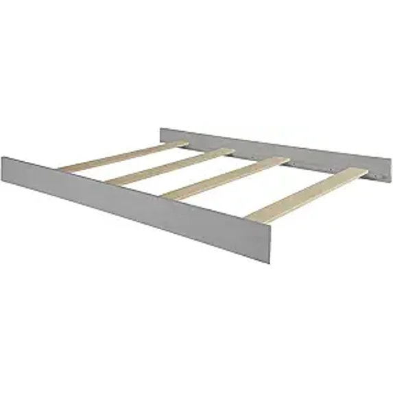 Full-Size Conversion Kit Bed Rails for Evolur Cribs (Silver Shimmer)