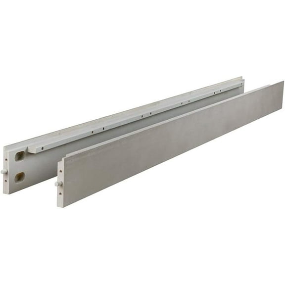 Full-Size Conversion Kit Bed Rails for Ti Amo Cribs by Bivona (Misty Grey)