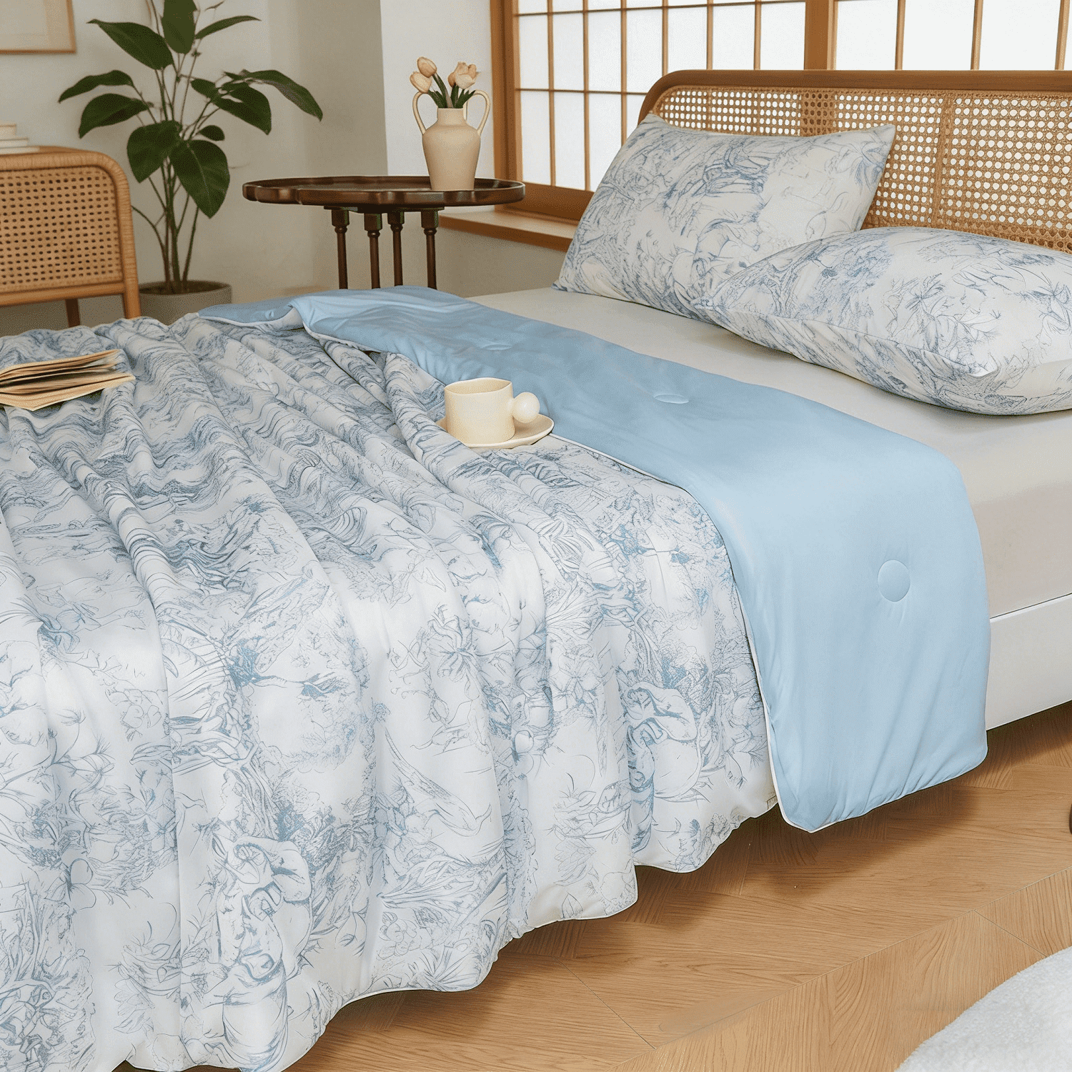 Full Size Cooling Blanket for Hot Sleepers, Lightweight Dual-Sided Cool ...